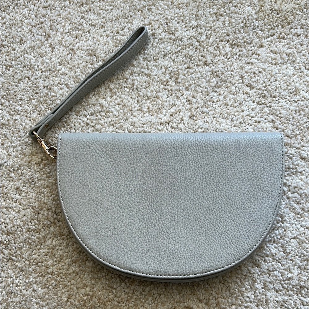 Elegant Gray Wristlet Clutch
